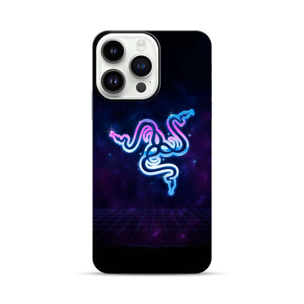 Glowing Neon Triple Snake iPhone 14 Pro Max Impact Case