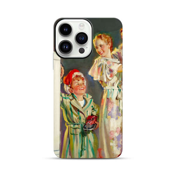 Joyful Family Christmas Celebration iPhone 14 Pro Max Impact Case