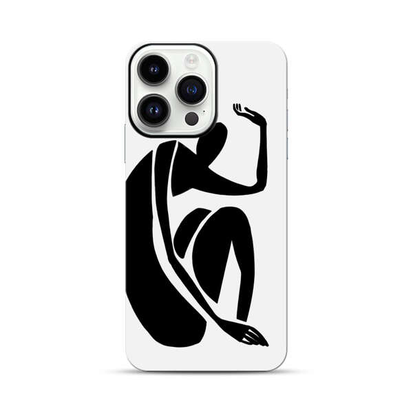 Minimalist Abstract Human Figure iPhone 14 Pro Max Impact Case