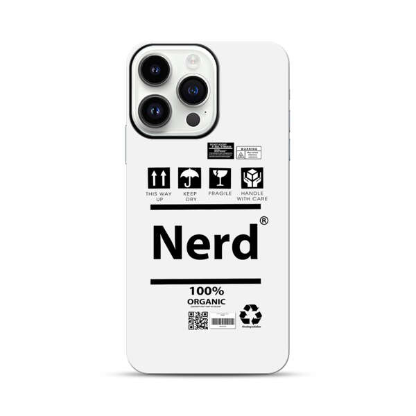 Minimalist Nerd Shipping Icons Design iPhone 14 Pro Max Impact Case