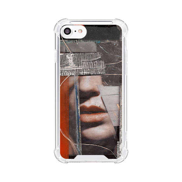 Abstract Collage Close Up Face iPhone 7/8/SE (2020) Case