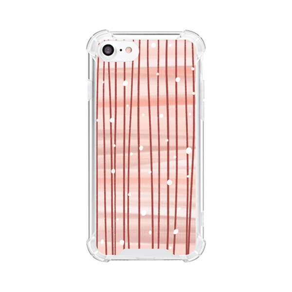 Abstract Vertical Lines Pink Pattern iPhone 7/8/SE (2020) Case