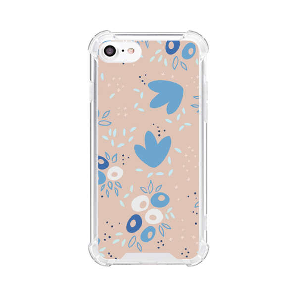 Blue Floral Pattern iPhone 7/8/SE (2020) Case
