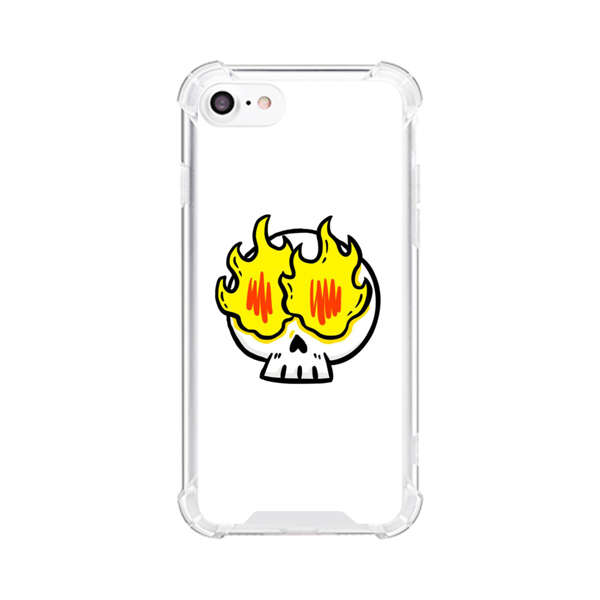 Cartoon Skull with Flames iPhone 7/8/SE (2020) Case