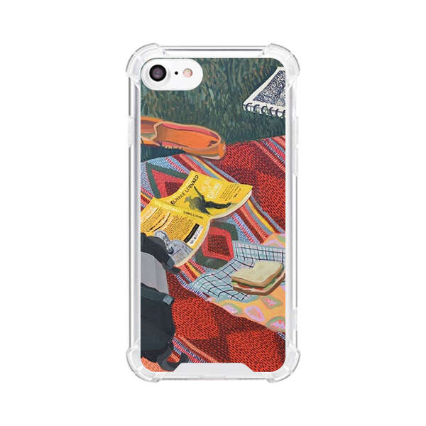 Charming Picnic Scene with Blanket and Food iPhone 7/8/SE (2020) Case