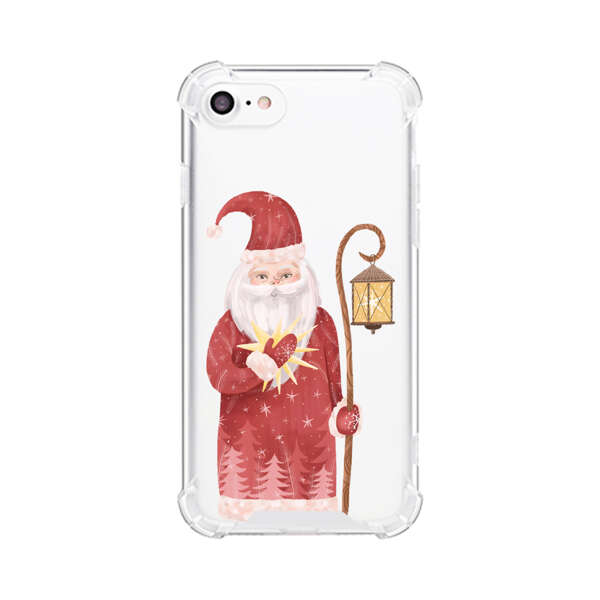 Charming Santa Claus Holding Glowing Heart and Lantern iPhone 7/8/SE (2020) Case