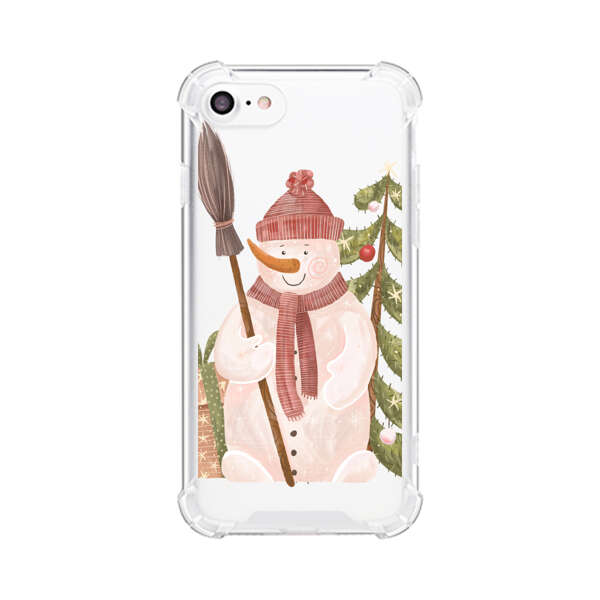 Charming Winter Snowman Illustration iPhone 7/8/SE (2020) Case