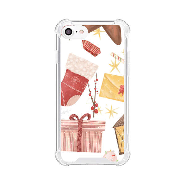 Christmas Festive Pattern with Gingerbread and Gifts iPhone 7/8/SE (2020) Case