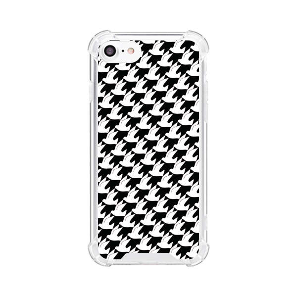 Classic Black and White Houndstooth Pattern iPhone 7/8/SE (2020) Case