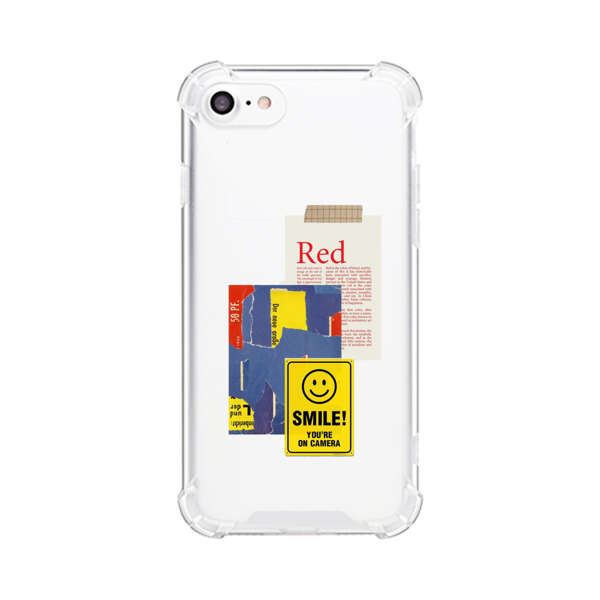 Collage Torn Paper Smiley Face Yellow Sign iPhone 7/8/SE (2020) Case