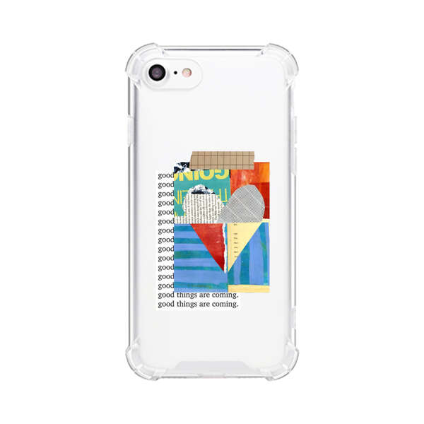 Colorful Abstract Collage with Geometric Shapes iPhone 7/8/SE (2020) Case