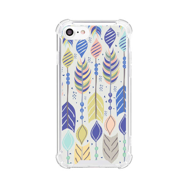 Colorful Feathers Pattern Pastel iPhone 7/8/SE (2020) Case