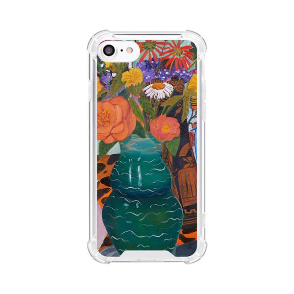 Colorful Still Life with Flower Vases and Shell iPhone 7/8/SE (2020) Case