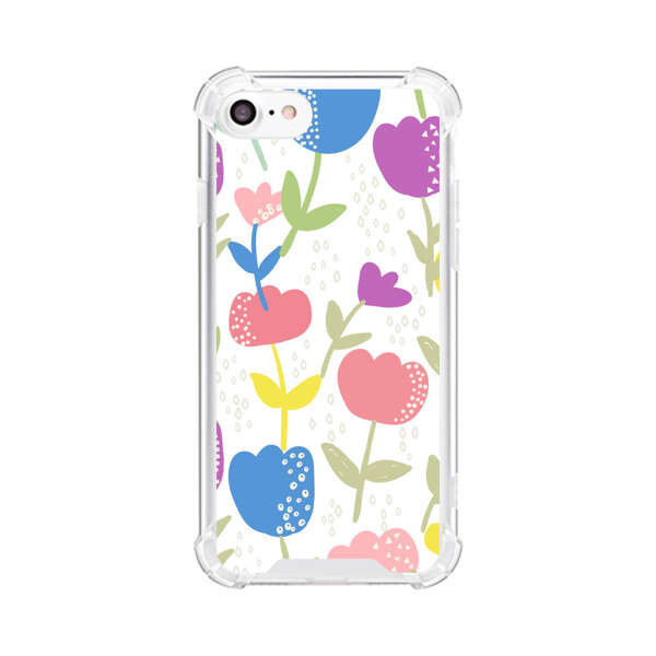 Colorful Tulip Floral Pattern iPhone 7/8/SE (2020) Case