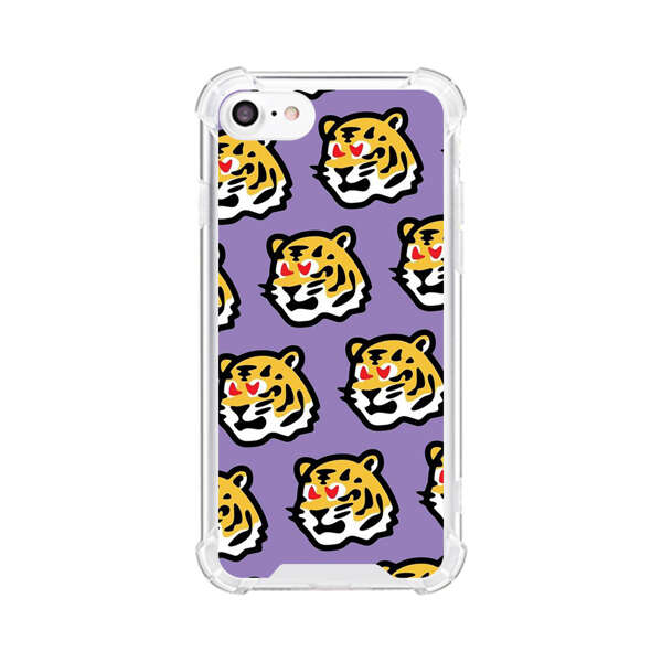 Cute Tiger with Heart Eyes Pattern iPhone 7/8/SE (2020) Case