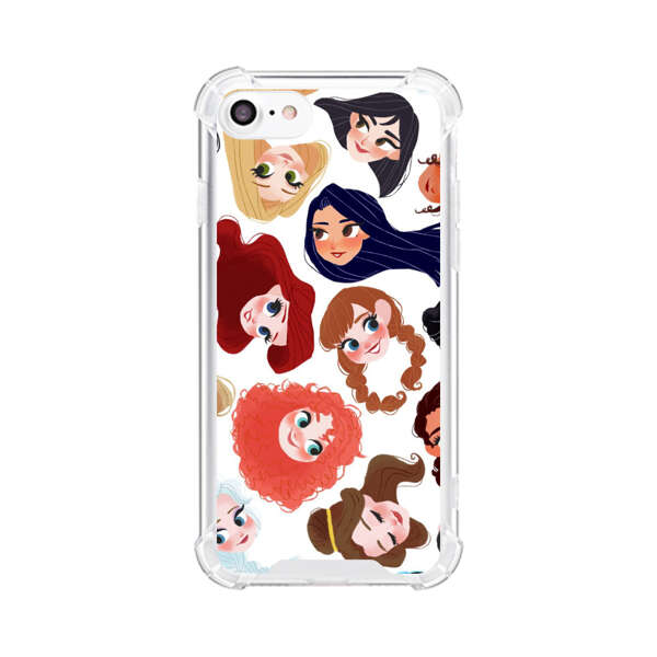 Diverse Animated Girl Faces iPhone 7/8/SE (2020) Case