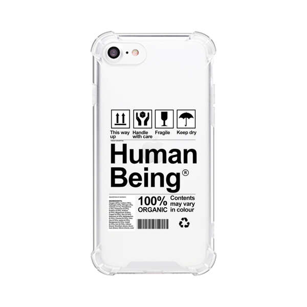 Human Being Fragile Label Design iPhone 7/8/SE (2020) Case