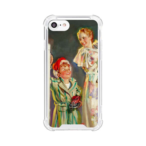 Joyful Family Christmas Celebration iPhone 7/8/SE (2020) Case