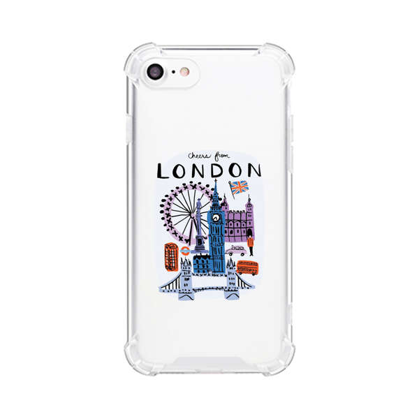 London Iconic Landmarks Illustration iPhone 7/8/SE (2020) Case