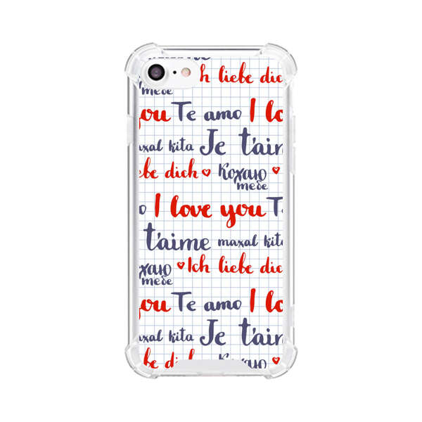 Love Message Multilingual Pattern iPhone 7/8/SE (2020) Case