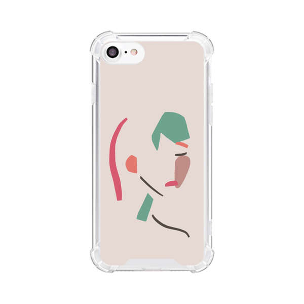 Minimalist Abstract Line Art Woman Face iPhone 7/8/SE (2020) Case