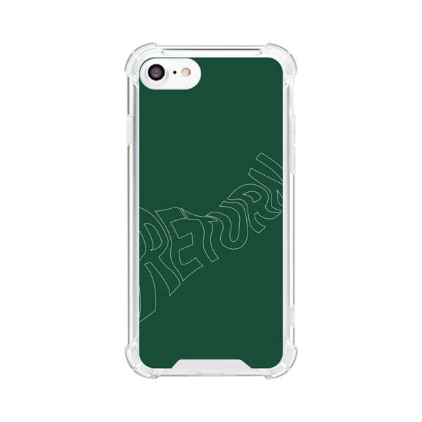 Minimalist Green Wavy Return Text iPhone 7/8/SE (2020) Case