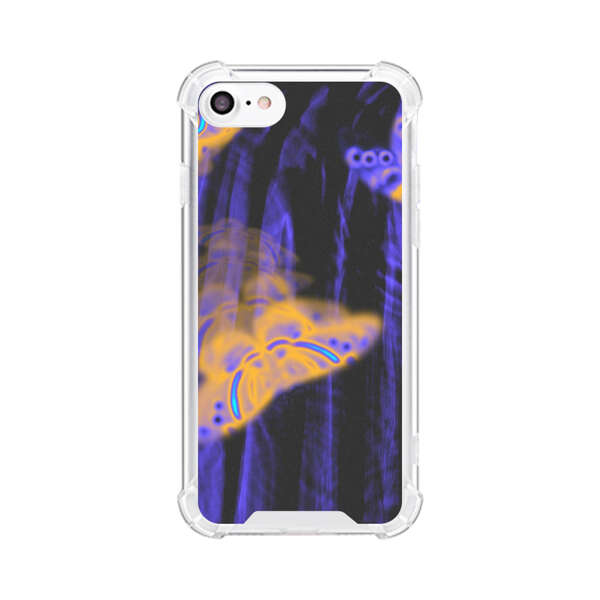 Neon Glowing Butterflies iPhone 7/8/SE (2020) Case