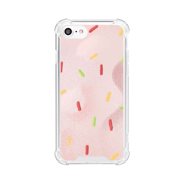 Pastel Pink Sprinkles Pattern iPhone 7/8/SE (2020) Case
