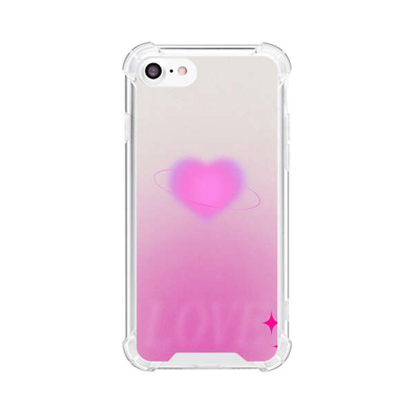 Pink Glowing Heart Love Sparkle iPhone 7/8/SE (2020) Case