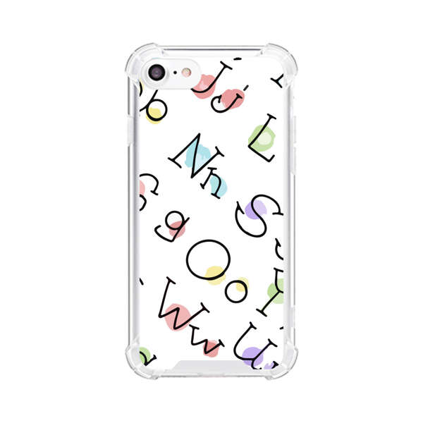 Playful Alphabet Pattern with Colorful Letters iPhone 7/8/SE (2020) Case