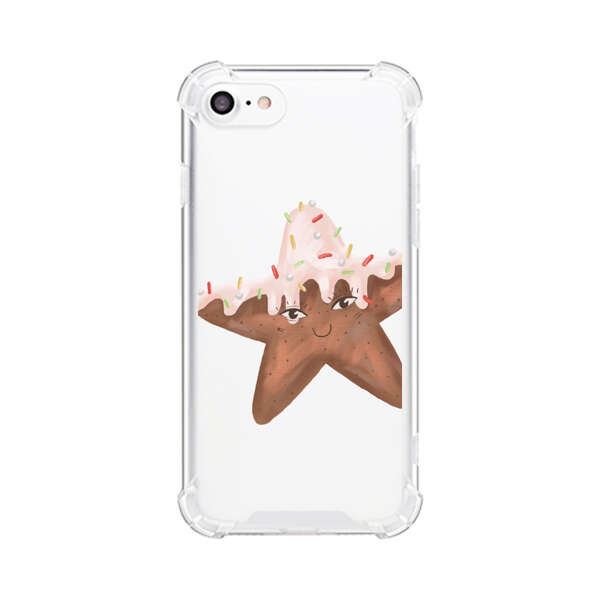 Smiling Gingerbread Star Cookie iPhone 7/8/SE (2020) Case