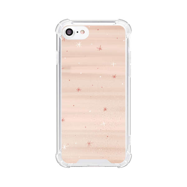 Soft Pink Background with Delicate Stars iPhone 7/8/SE (2020) Case
