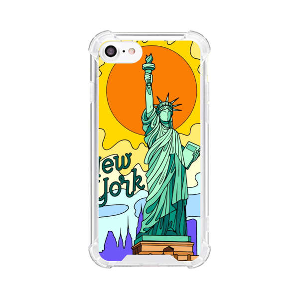 Statue of Liberty New York Artistic Sun iPhone 7/8/SE (2020) Case