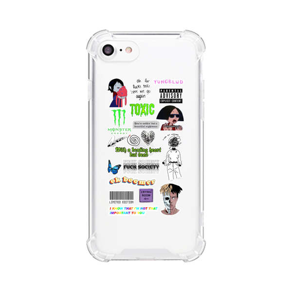 Sticker Collage Edgy Expressive Pop Culture iPhone 7/8/SE (2020) Case