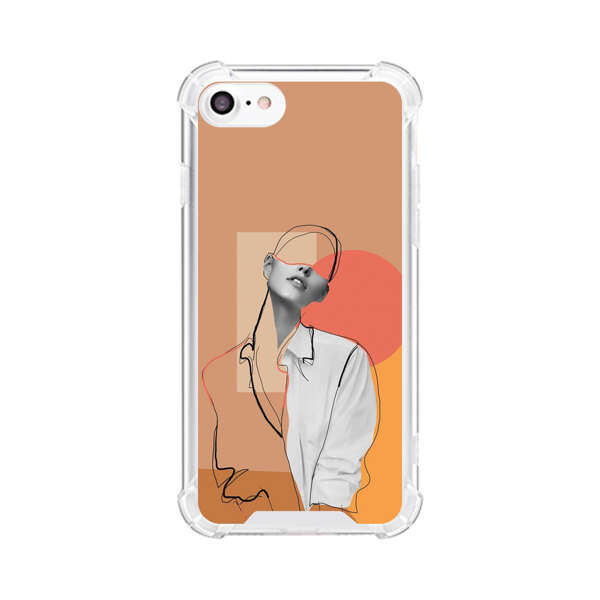Stylish Abstract Portrait Art iPhone 7/8/SE (2020) Case