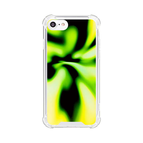 Vibrant Abstract Green and Yellow Swirl iPhone 7/8/SE (2020) Case