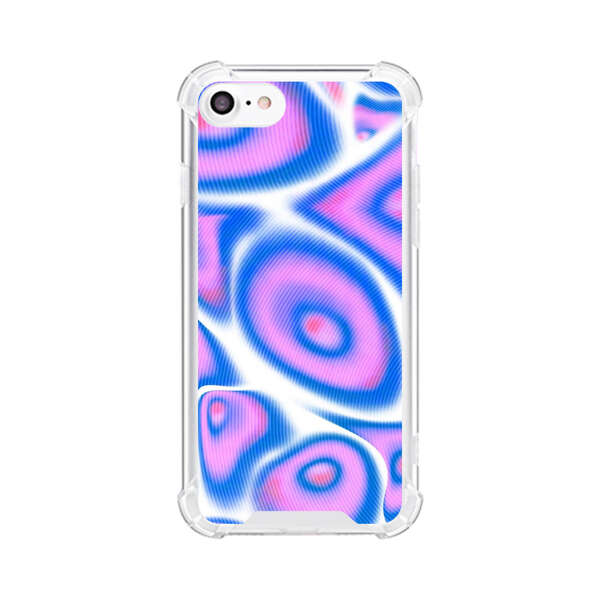 Vibrant Abstract Pink and Blue Swirl Pattern iPhone 7/8/SE (2020) Case