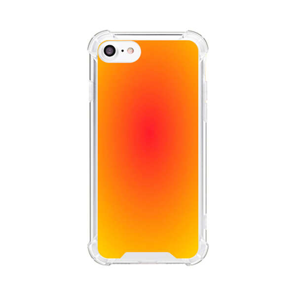 Vibrant Red Focal Point with Yellow Gradient Background iPhone 7/8/SE (2020) Case