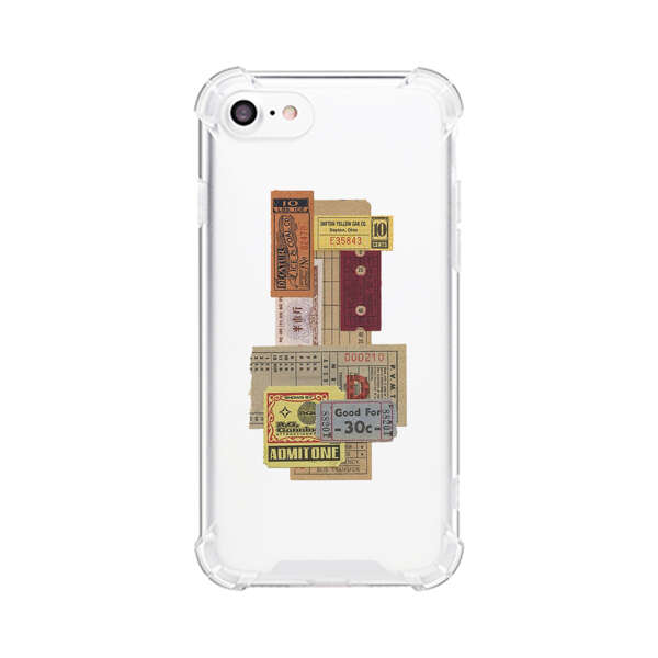 Vintage Admission and Raffle Tickets Collage iPhone 7/8/SE (2020) Case