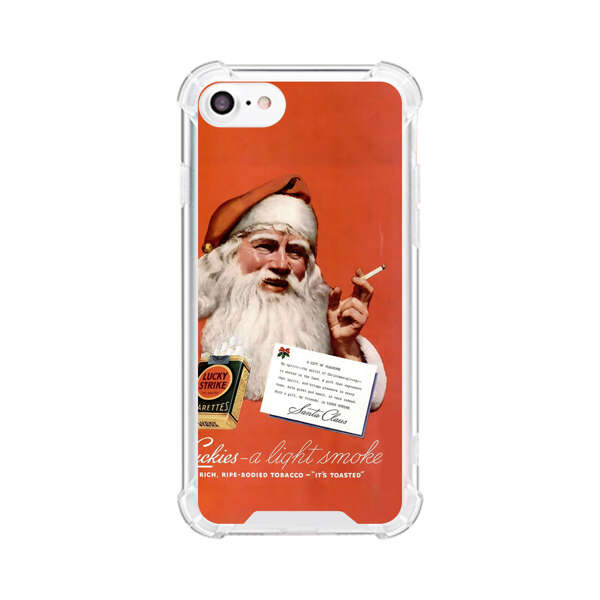 Vintage Santa Claus Smoking Lucky Strike Cigarettes Advertisement iPhone 7/8/SE (2020) Case