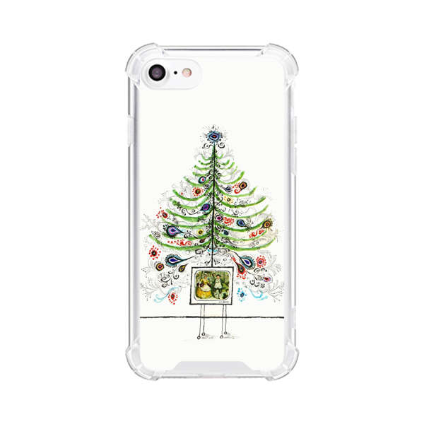 Whimsical Christmas Tree Artistic Design iPhone 7/8/SE (2020) Case