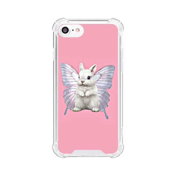 White Bunny with Butterfly Wings iPhone 7/8/SE (2020) Case