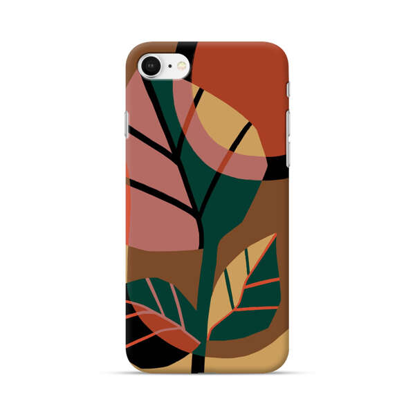 Abstract Geometric Leaves Design iPhone 7/8/SE (2020) Hard Case
