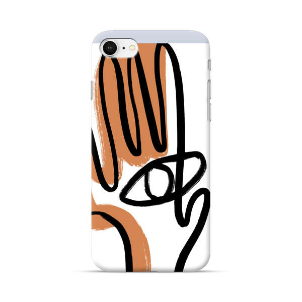 Abstract Minimalist Hand with Eye iPhone 7/8/SE (2020) Hard Case