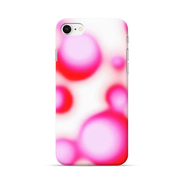 Abstract Pink and Red Blurry Circles iPhone 7/8/SE (2020) Hard Case