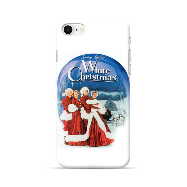 Classic White Christmas Scene iPhone 7/8/SE (2020) Hard Case