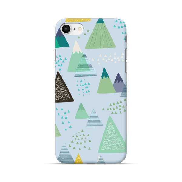 Colorful Abstract Mountain Pattern iPhone 7/8/SE (2020) Hard Case
