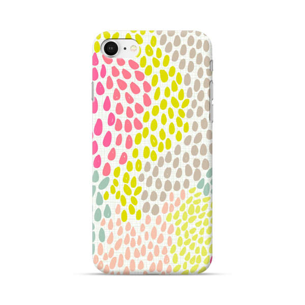 Colorful Abstract Teardrop Pattern iPhone 7/8/SE (2020) Hard Case