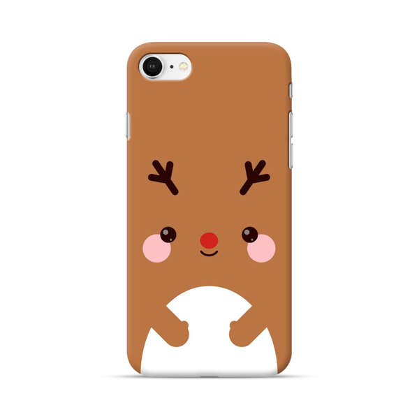 Cute Minimalist Reindeer Cartoon iPhone 7/8/SE (2020) Hard Case