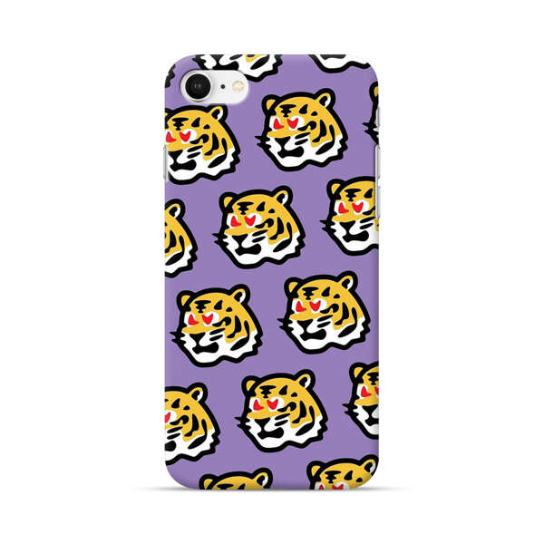 Cute Tiger with Heart Eyes Pattern iPhone 7/8/SE (2020) Hard Case